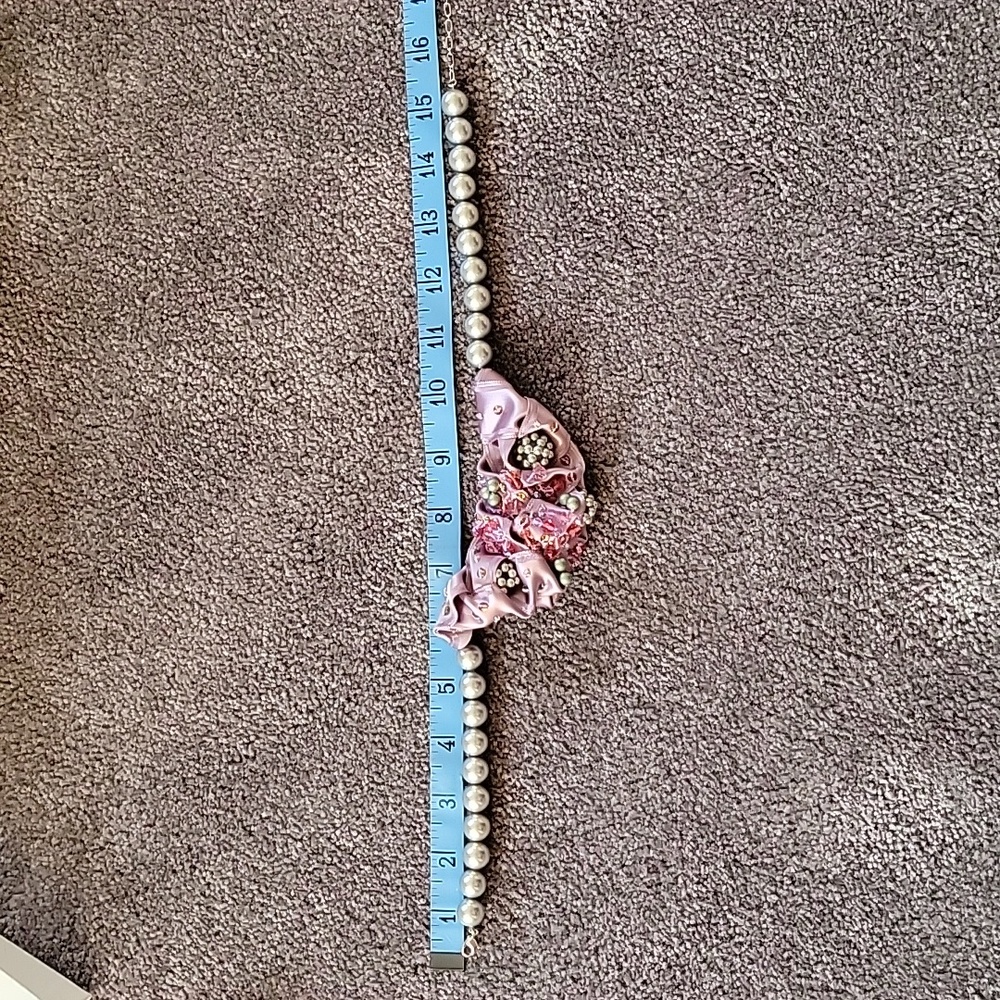 Swarovski ribbon pearl necklace - Picture 4 of 4